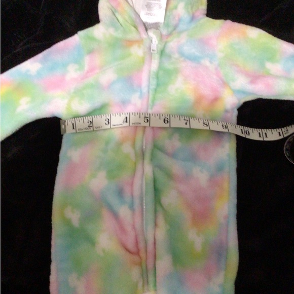 Unicorn hooded footie costume Size 0-3 months - Picture 6 of 7